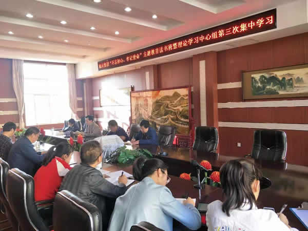 隴運集團公司召開“不忘初心、牢記使命”主題教育讀書班暨理論學習中心組第三次、第四次集中學習會議