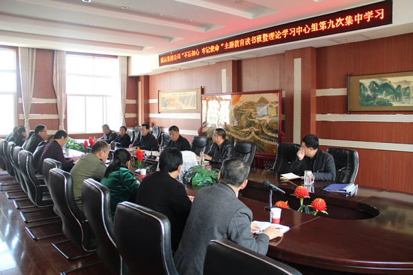 隴運集團公司黨委召開“不忘初心、牢記使命”主題教育讀書班暨理論學(xué)習(xí)中心組第九次集中學(xué)習(xí)（擴大）會議